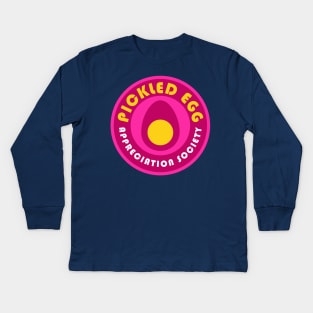 Pickled Eggs Appreciation Society Kids Long Sleeve T-Shirt